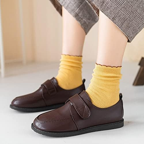 8 Pares De Calcetines De Algodón De Tamaño Redondo Para Muje