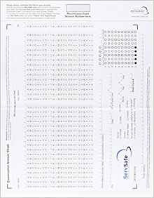 Servsafe Exam Answer Sheet For Pencil Paper Exam (standalone