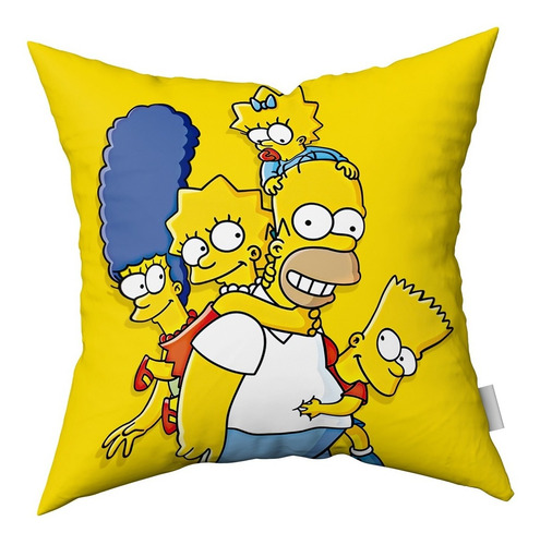 Imagen 3 de 5 de Combo Almohadones Almohadón Los Simpsons Vellon Desmontable2