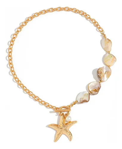 comprar Elegante Collar Con Forma De Concha Y Concha Con Colgante De