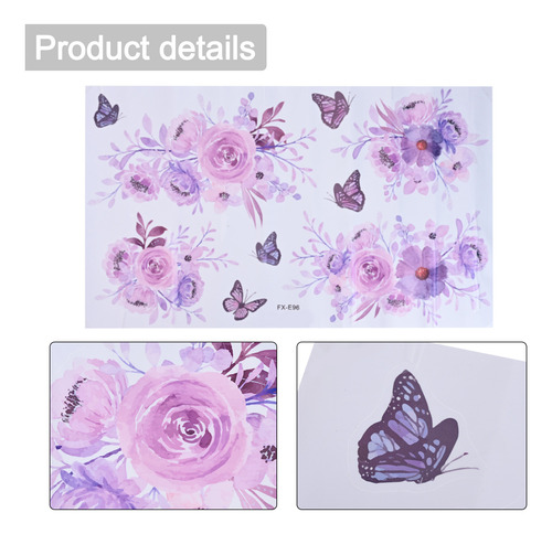 Calcomanías De Pared Con Flores, Calcomanías Artísticas Con