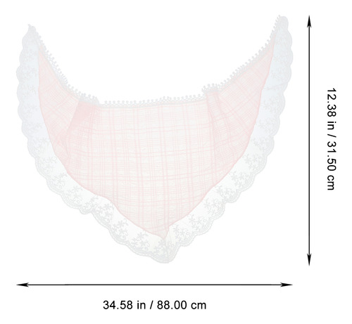 Pañuelo De Encaje Para Mujer, Pañuelo Con Cabeza Triangular