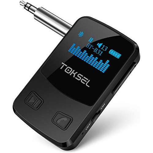 Receptor De Música Bluetooth Visible, Adaptador Auxili...