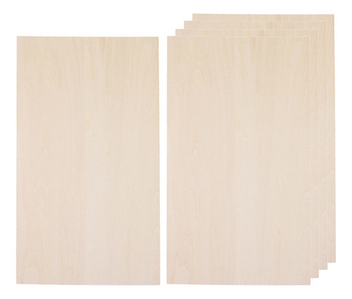 10x Wood Sheets Unfinished Board Project Arts 300mmx50mmx1mm