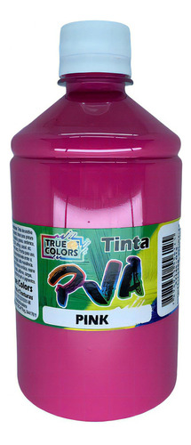 Tinta Pva Para Artesanato Fosca 500ml True Colors Cor Pink
