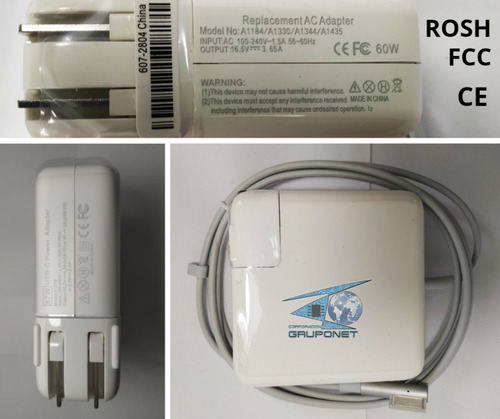 Cargador Para Magsafe 1 60w Macbook Pro Sin Logo Certificado