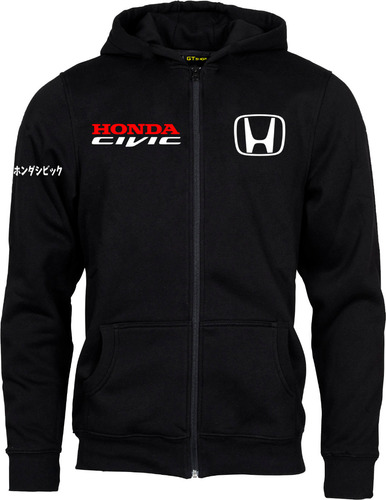 Buzo Campera Honda Civic Algodon Frisado Estampado Gt Shop