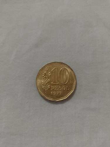 2 Monedas 5-10 Pesos 1977 Bicentenario Almirante G. Brown