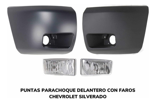Kit Puntas Y Faros Antiniebla Chevrolet Silverado 07/14