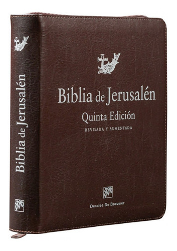 Biblia De Jerusalén Mnl 5ª Ed - Con Funda Y Cierre De Crema.