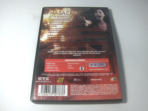 Masacre El Fantasma De La Mina Pelicula Dvd John Carl (Usado)