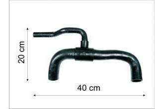 Imagen 2 de 3 de Manguera Vw Gol Saveiro 1.9 Diesel Radiador Inferior 4083 C/ Aire Acondicionado