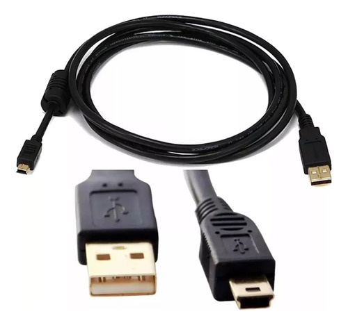 Cable Usb Tipo A A Mini Usb Macho Con Filtro 1.5 M Aitech