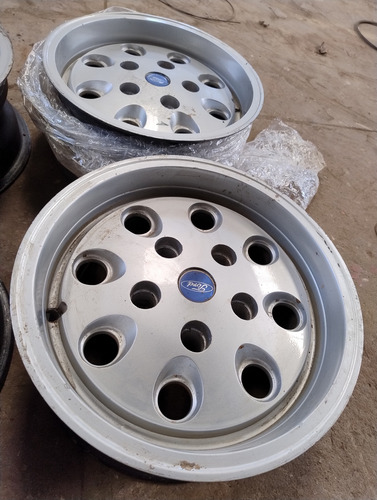 Rodas Aro 16 Alumínio Estilo Orion F1000 F100 Galaxie Landau Prateado (Usado)