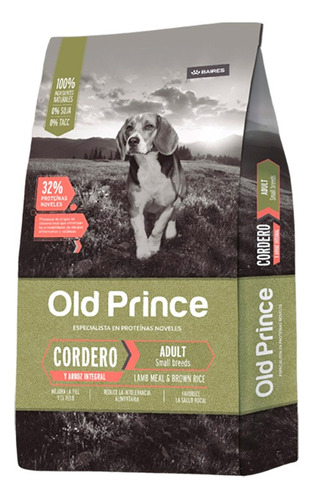 Comida De Perro Old Prince Cordero Arroz Adulto Small 3kg