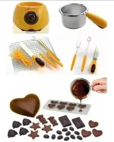 Maquina Chocolatera Fondue Olla Con Accesorios Para Derretir