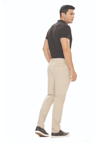 Imagen 2 de 2 de Pantalón Hombre En Dril Lycrado Bota Recta Cromo Jeans