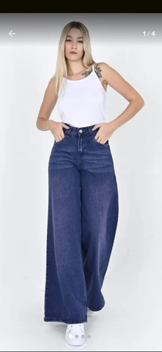 Jean Wide Leg Rígido Matizado Dama Diva