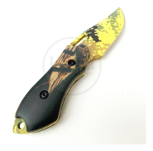 Mini Cuchillo Short Táctico 3 Dedos Corto Camo Digital Pixel