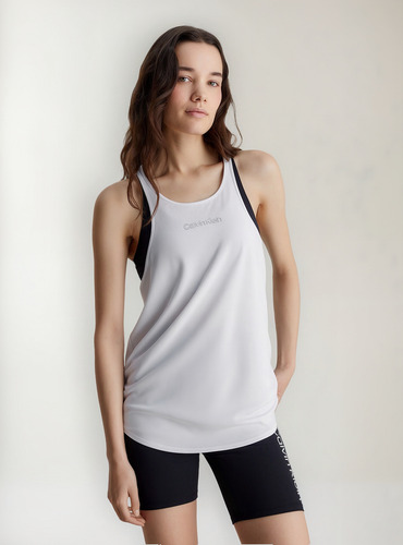 Polera Essentials Blanco Calvin Klein