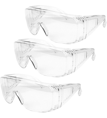 3 Unidades De Gafas De Seguridad (anti Niebla Y Resistente A