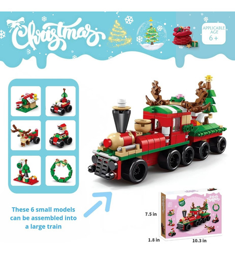 Juego De Bloques De Juguete De Construcción De Tren