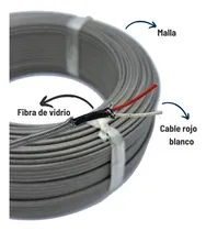 Comprar 25 Mts Cable Termopar Tipo J Fibra Y Malla 20 Awg