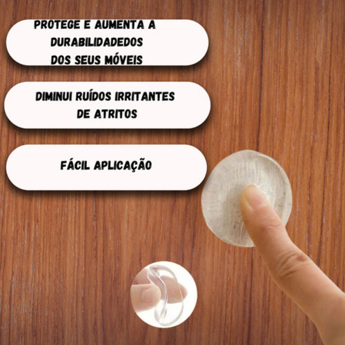 Protetor Antimpacto Silicone Adesivo Gota Multiuso 24pç 19mm
