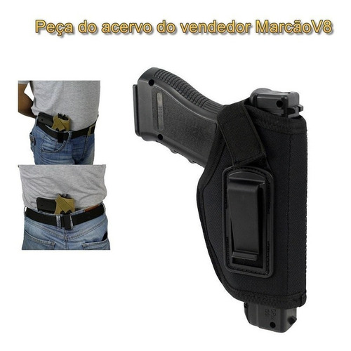 Coldre Velado Para Revolver E Pistola Pequena E Média 