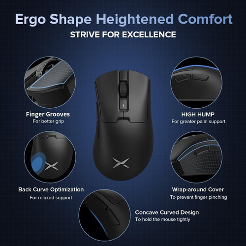 Mouse Gamer Delux M900 Pro Com Base De Carregamento - Preto Preto