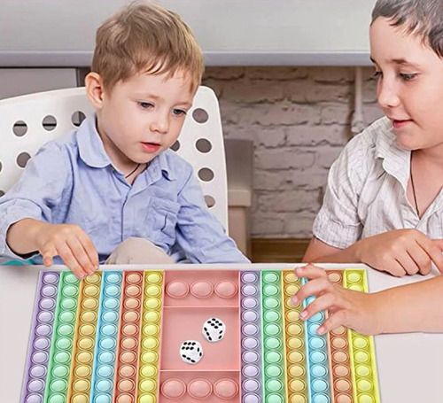 Imagem 3 de 4 de Pop It Fidget Toy Game Brinquedo Xadrez Sensorial Antistress