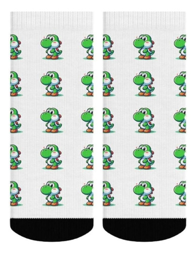 Par De Calcetines Yoshi Verde Super Mario Bros