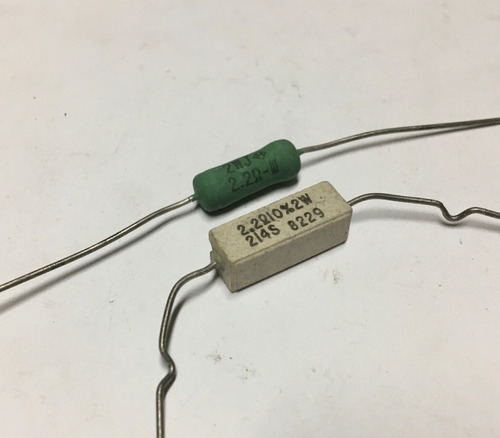 Resistencia Carbon 2.2 Ohm 2 Watt 5% 2w 2.2ohm D1-22 ***