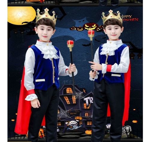 Halloween Niño Príncipe Ropa Rey Cosplay Disfraces