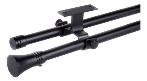 Set Extensible Techo 120-210 Cm Color Negro Terminal Cónico