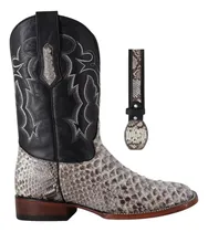 Comprar El Malcreado Bota Y Cinto Cua Para Hombre Piel Piton 34