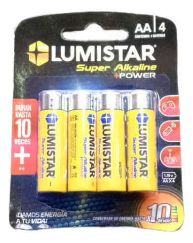 Bateria Super Alkaline Doble Aa Lr6 4pcs/blister 