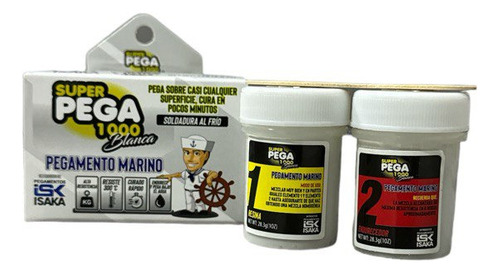 Super Pega 1000 Blanca Pegamento Marino Isaka