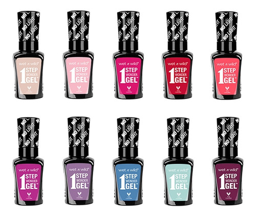 Wet N Wild Kit 10 Piezas 1 Step Wonder Esmalte De Uñas