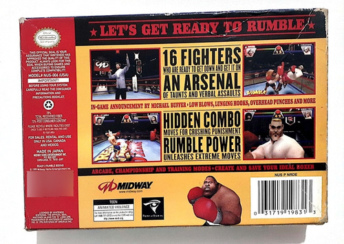 Ready 2 Rumble Boxing Na Caixa Nintendo 64. (Usado)
