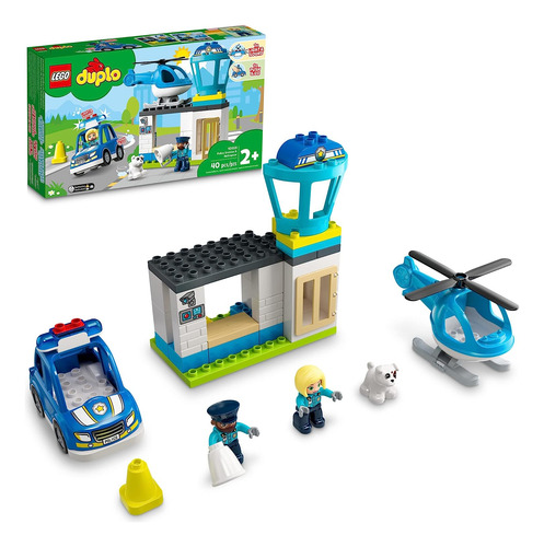 Lego Duplo Rescue Police Station 10959 Push Go Cot Juguete C