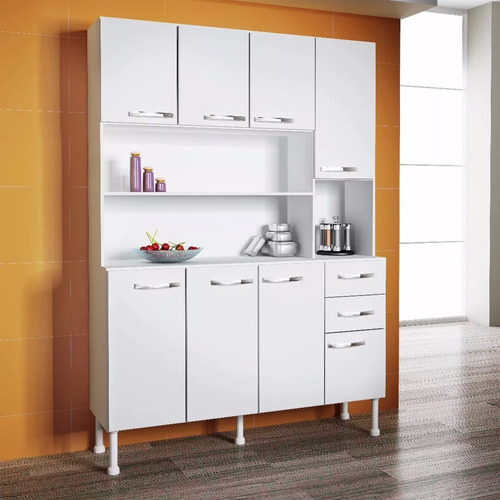 Kit Mueble Cocina Alacena 8 Puertas 2 Cajones Oferta 13675