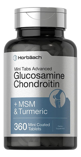Glucosamina Condroitina Msm & Cúrcuma Horbäach 360 Unidades
