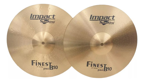 Kit 04 Pratos Pro Fire B10 (14 Hit-hat, 16 Crash E 20 Ride) + Bag