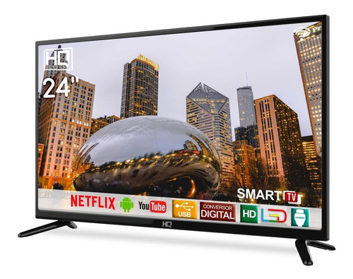 Smart Tv Led 24 Hd Hq Hqstv24np