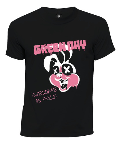 Camiseta Rock Neo Punk Conejo Awesome As Green Day