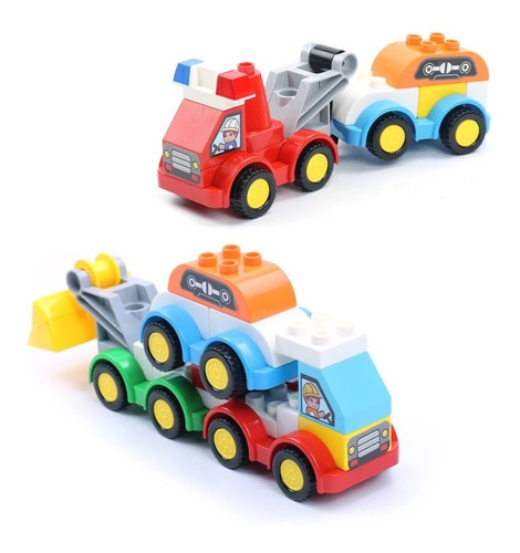 Bloques Set Construccion Autos Y Robot 85 Piezas Niños