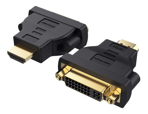 Adaptador Bidereccional Hdmi Macho A Dvi Hembra Vention