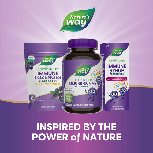 Gummies Nature's Way Sambucus Elderberry Immune Kids 60u