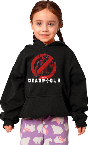 Sudadera Basica Para Niños Infantil Deadpool Ropa Comoda